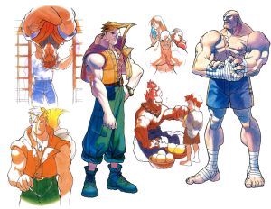 Some Street Fighter Alpha concept art by Bengus.