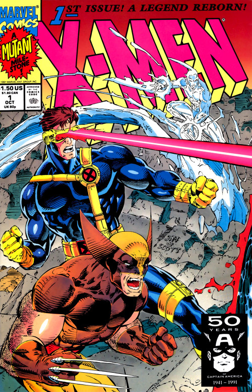 X-Men #1 cover (1 of 5) by Jim Lee and Scott Williams.