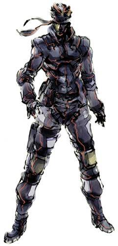 Solid Snake from Metal Gear Solid, art by Yoji Shinkawa