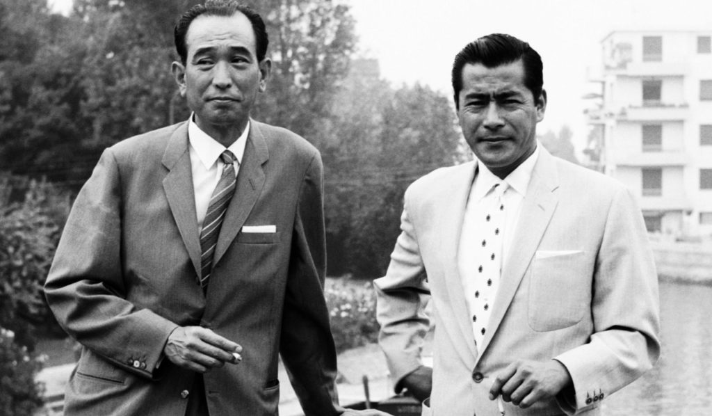 Akira Kurosawa (left) and Toshiro Mifune (right) in Venice. Source: akirakurosawa.info