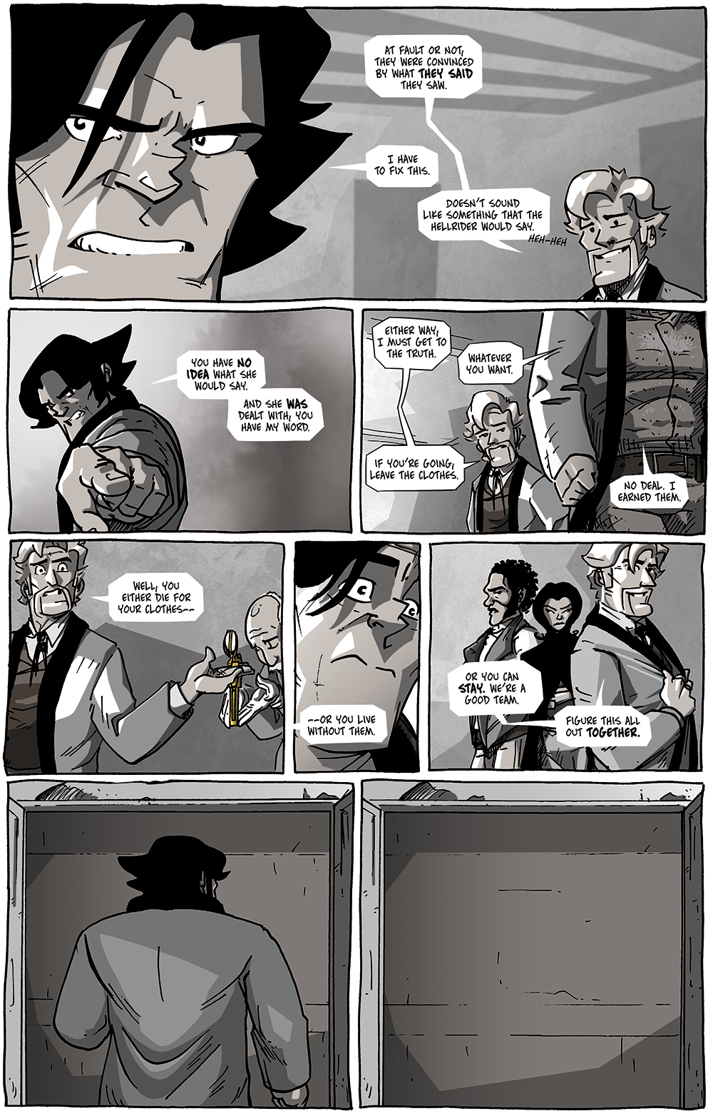 Album cover shot in panel 6.