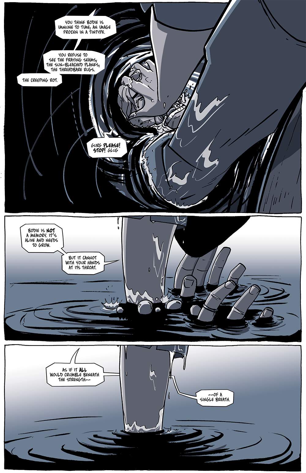 That first panel goes hard. Rick Jack is crying. I never think of my art as being particularly "metal" but here we are, metal af.