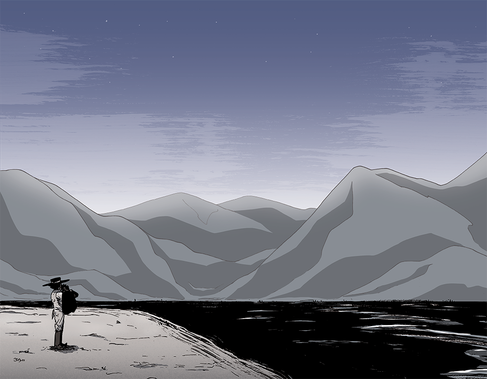 He just stopped to wonder if he forgot his wallet.